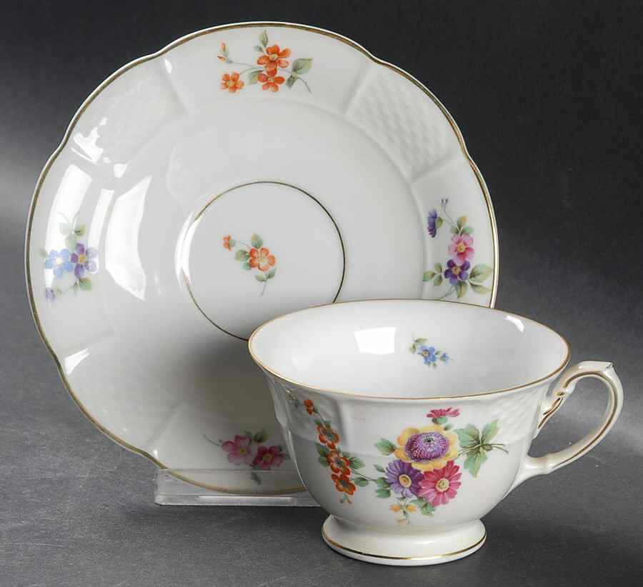 R138 Footed Cup & Saucer Set by Rosenthal - Continental-1