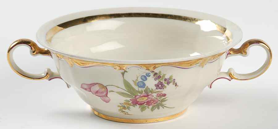 R14 (Pompadour Shape) Flat Cream Soup Bowl by Rosenthal - Continental-1