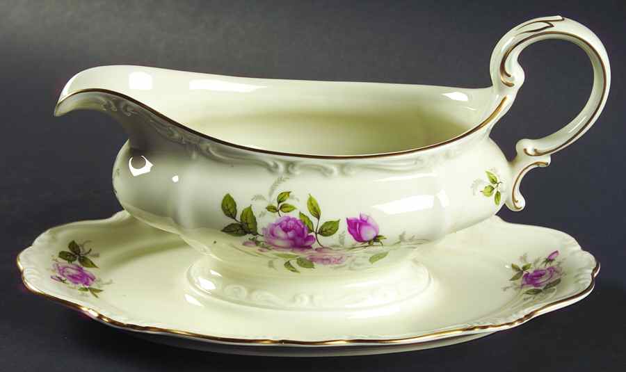 R141 Gravy Boat with Attached Underplate by Rosenthal - Continental-1