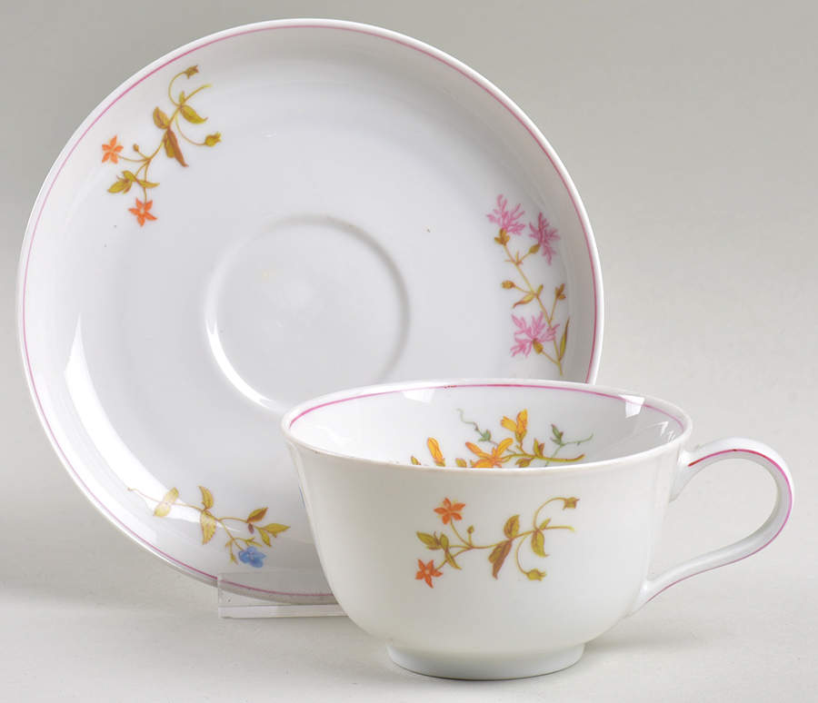 R142 Flat Cup & Saucer Set by Rosenthal - Continental-1