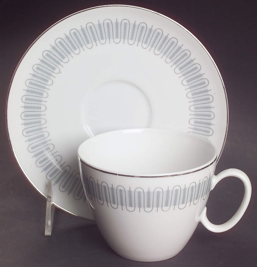 R144 Flat Cup & Saucer Set by Rosenthal - Continental-1