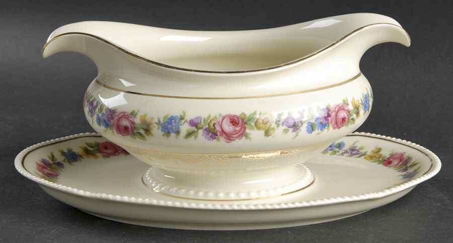 R163 Gravy Boat with Attached Underplate by Rosenthal - Continental-1