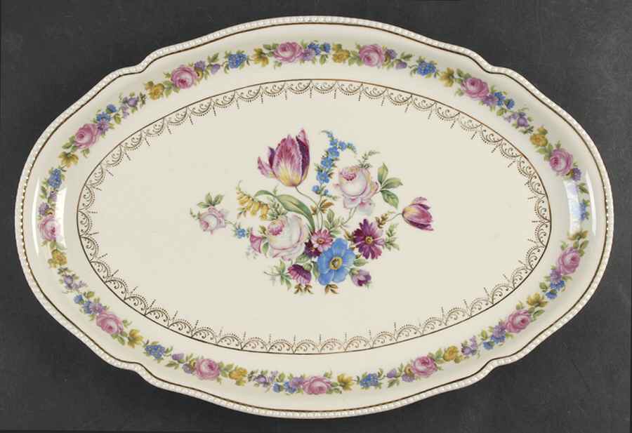 R163 15" Oval Serving Platter by Rosenthal - Continental-1