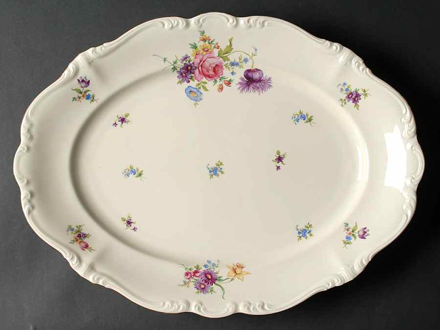 R207 14" Oval Serving Platter by Rosenthal - Continental-1