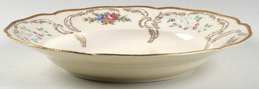 3417 (Gold Scrolls & Trim) Large Rim Soup Bowl by Rosenthal - Continental-1