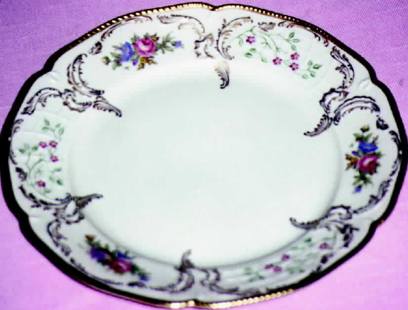 3417 (Gold Scrolls & Trim) Salad Plate by Rosenthal - Continental-1