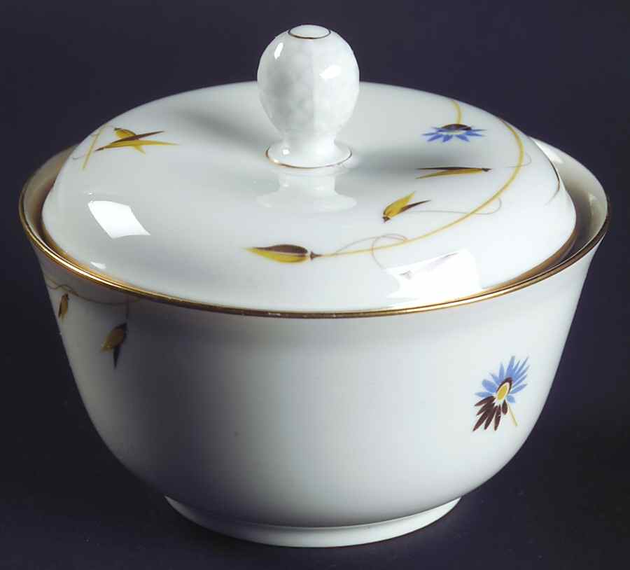 3635 (White, Winifred) Sugar Bowl & Lid by Rosenthal - Continental-1