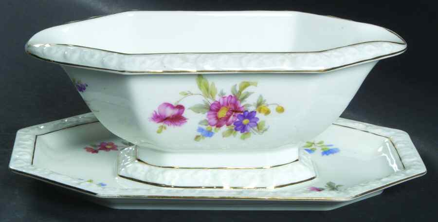 R230 Gravy Boat with Attached Underplate by Rosenthal - Continental-1