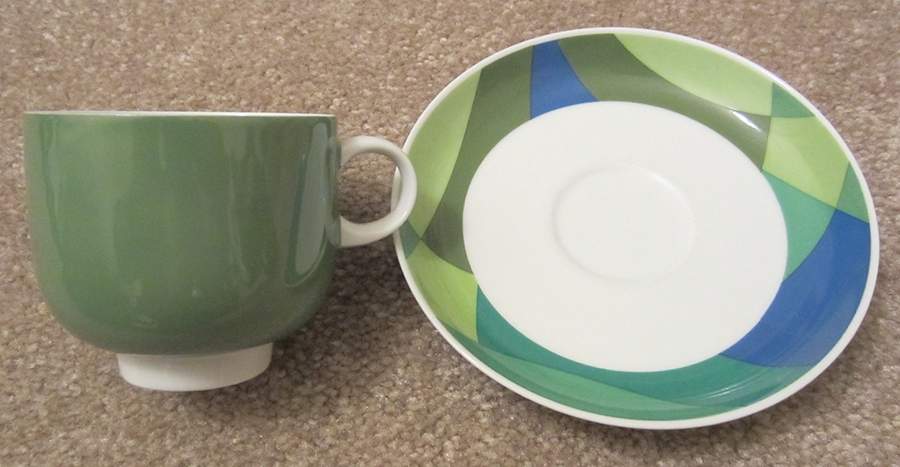R245 Footed Cup & Saucer Set by Rosenthal - Continental-1