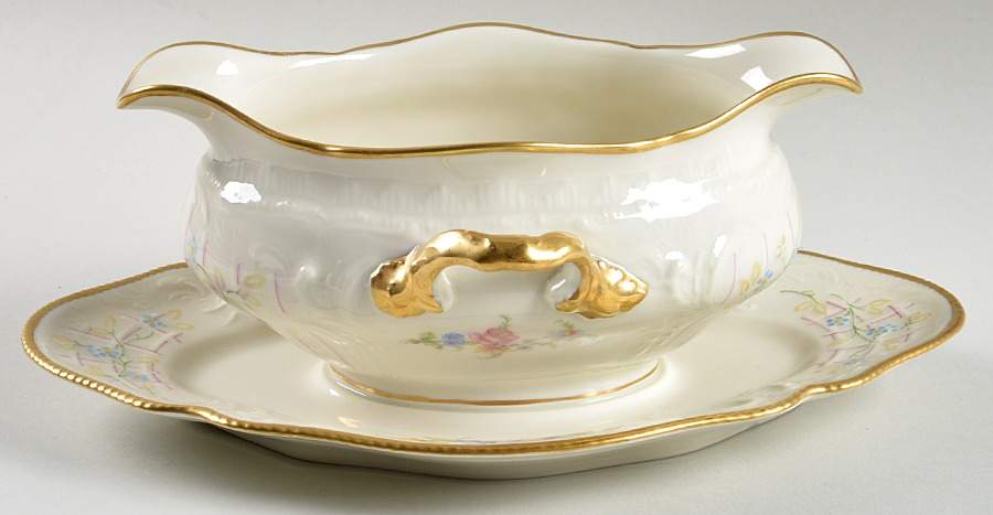 R25 Gravy Boat with Attached Underplate by Rosenthal - Continental-1