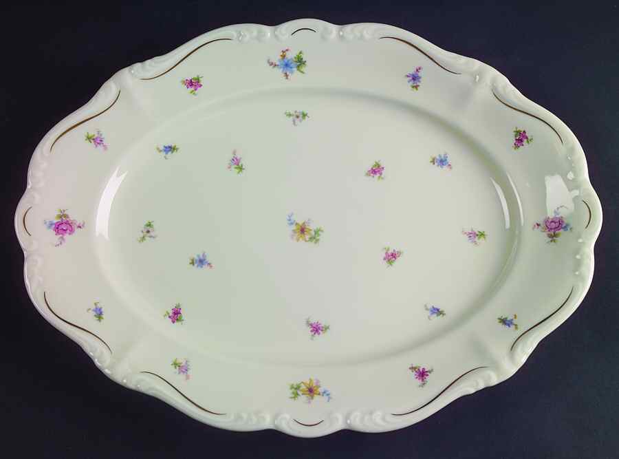 R253 13" Oval Serving Platter by Rosenthal - Continental-1