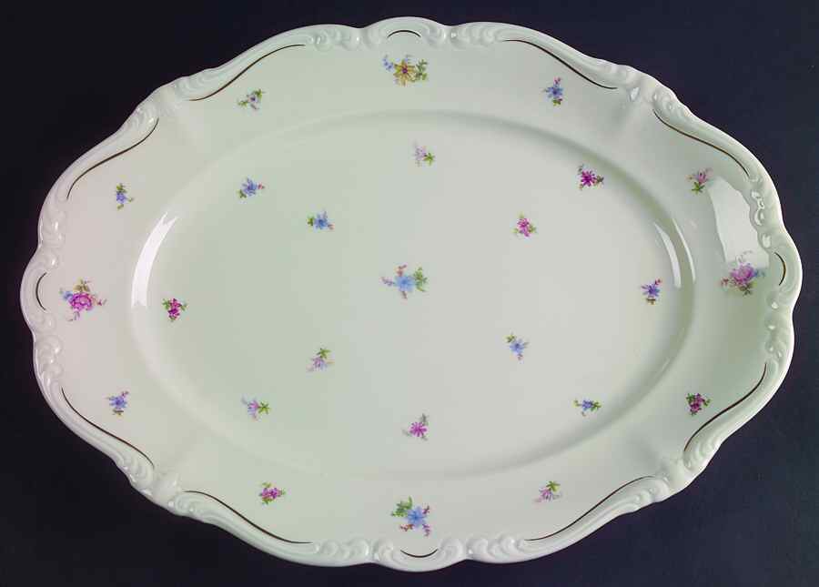 R253 15" Oval Serving Platter by Rosenthal - Continental-1