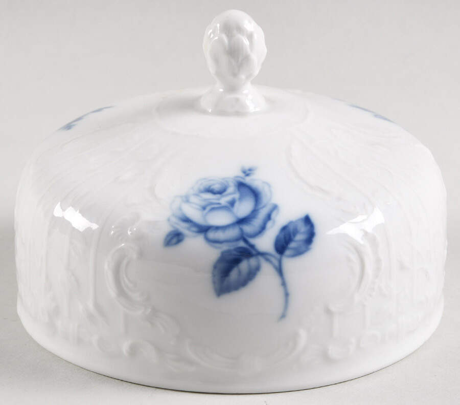 Sansoucci Blue Rose Lid for Round Butter by Rosenthal - Continental-1