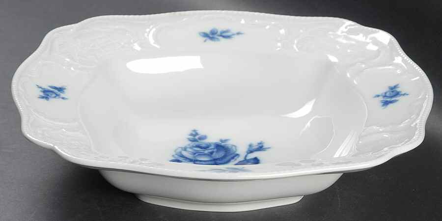 Sansoucci Blue Rose 11" Square Vegetable Bowl by Rosenthal - Continental-1