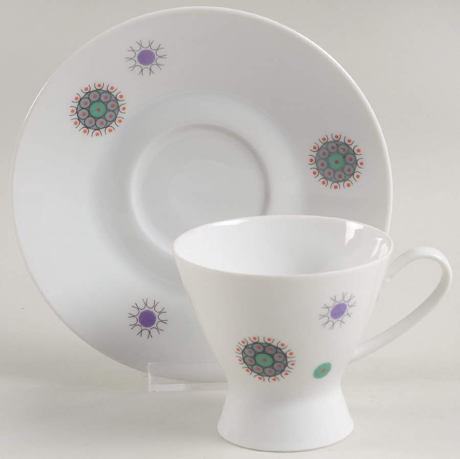 R29 Footed Cup & Saucer Set by Rosenthal - Continental-1