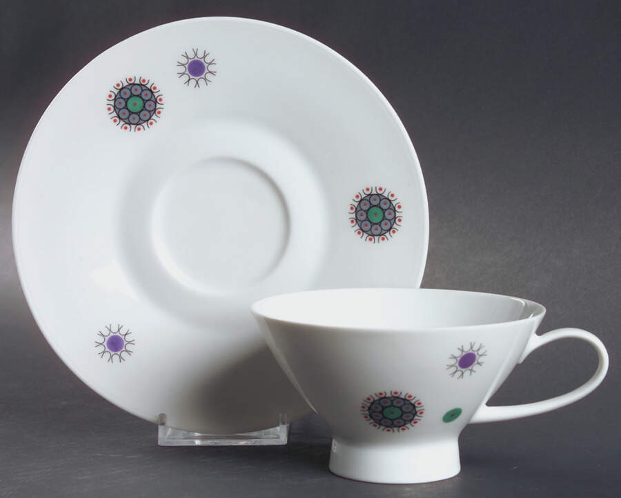 R29 Footed Cup & Saucer Set by Rosenthal - Continental-1