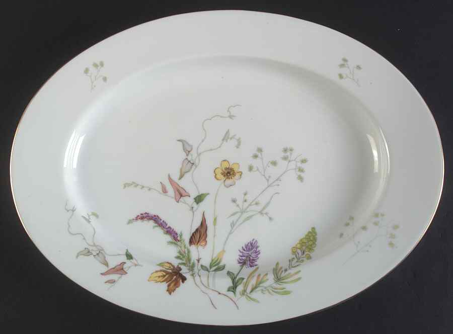 3656 (White) 14" Oval Serving Platter by Rosenthal - Continental-1