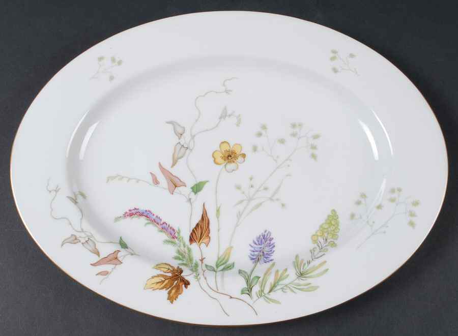 3656 (White) 12" Oval Serving Platter by Rosenthal - Continental-1