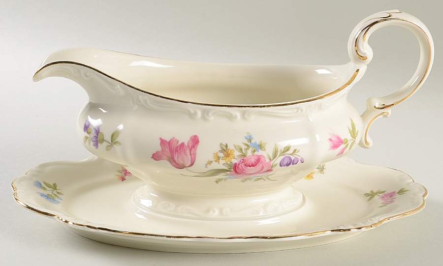 R310 Gravy Boat with Attached Underplate by Rosenthal - Continental-1