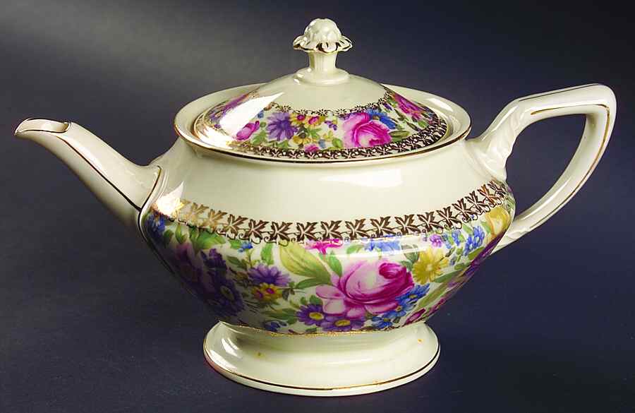 Garden Caprice (Smooth Edge) Teapot & Lid by Rosenthal - Continental-1