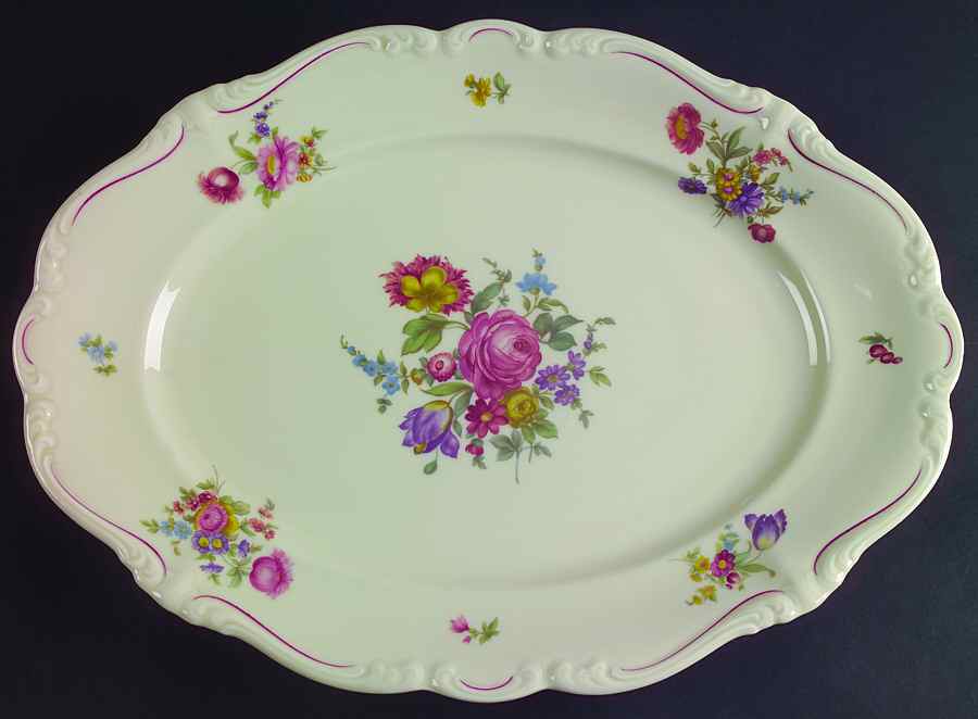 R35 14" Oval Serving Platter by Rosenthal - Continental-1