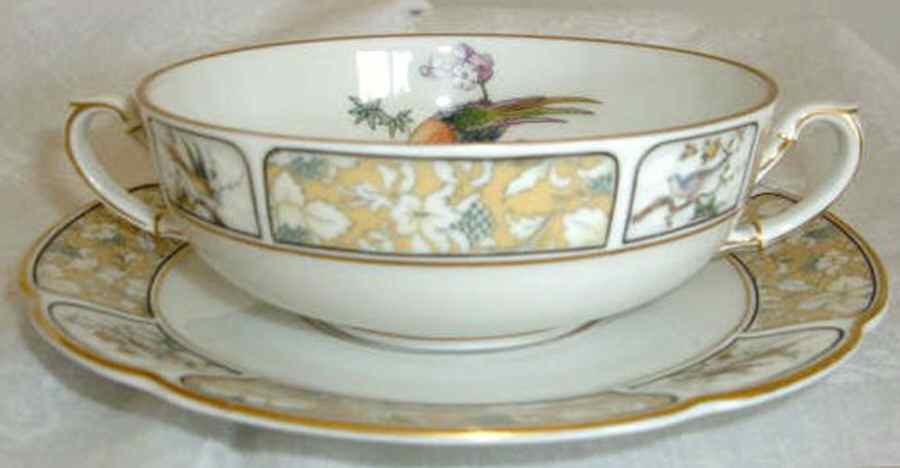 R350 Flat Cream Soup Bowl & Saucer Set by Rosenthal - Continental-1