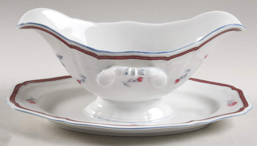 R369 Gravy Boat with Attached Underplate by Rosenthal - Continental-1