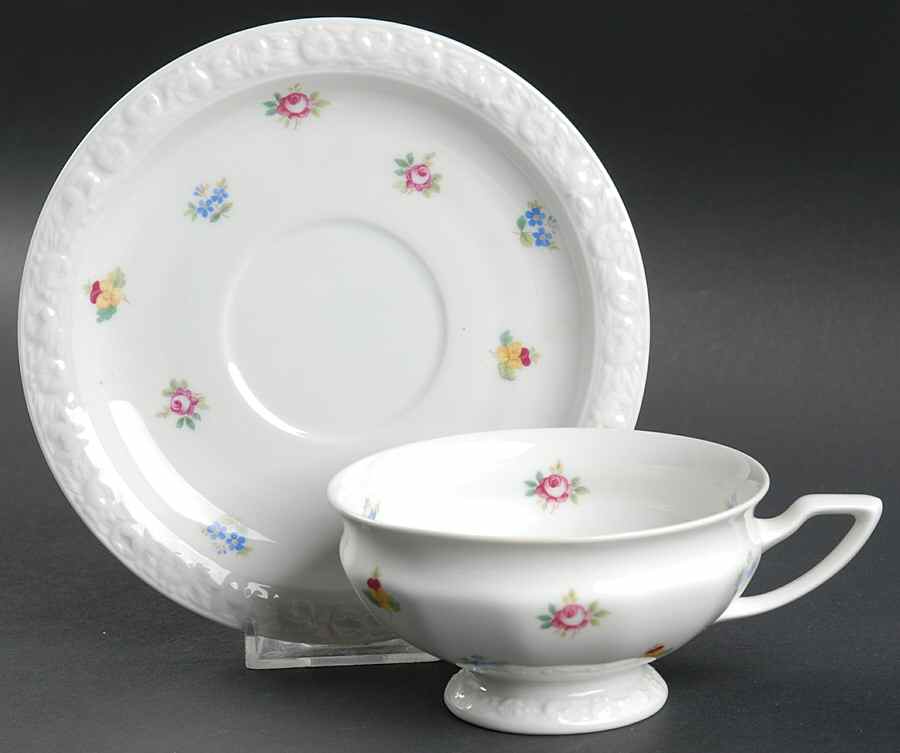 R373 Footed Cup & Saucer Set by Rosenthal - Continental-1