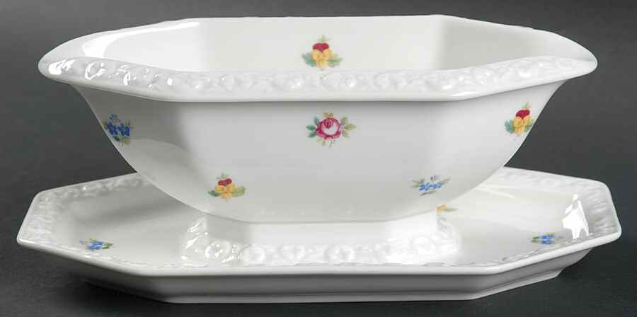 R373 Gravy Boat with Attached Underplate by Rosenthal - Continental-1