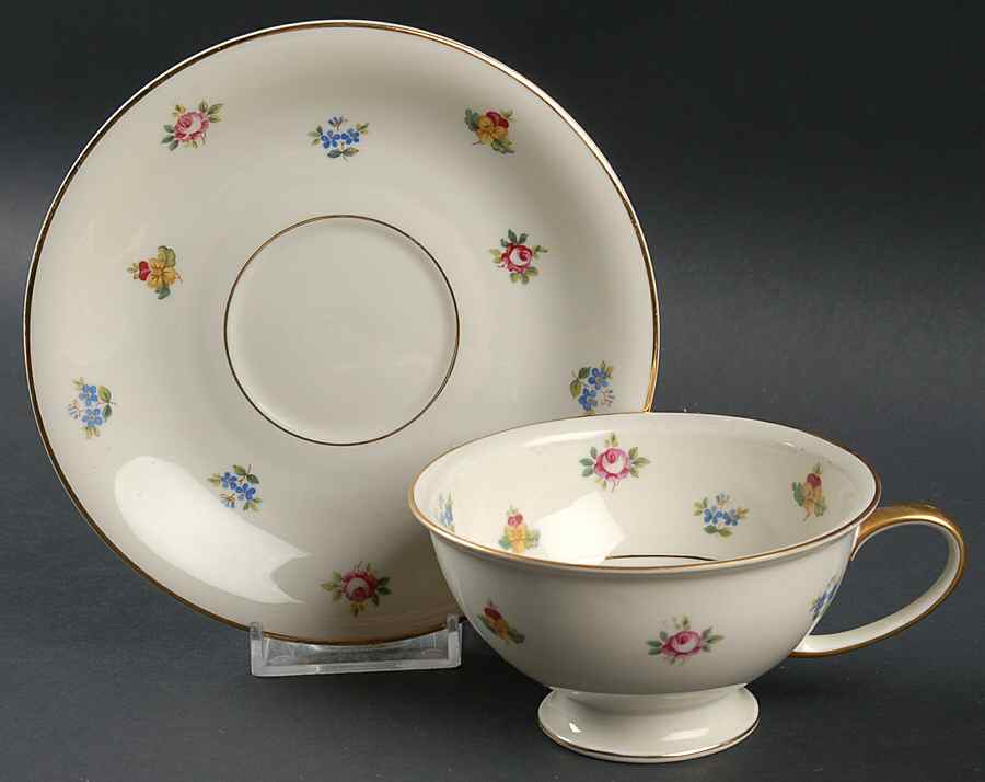 Rob Roy (Smooth) Footed Cup & Saucer Set by Rosenthal - Continental-1