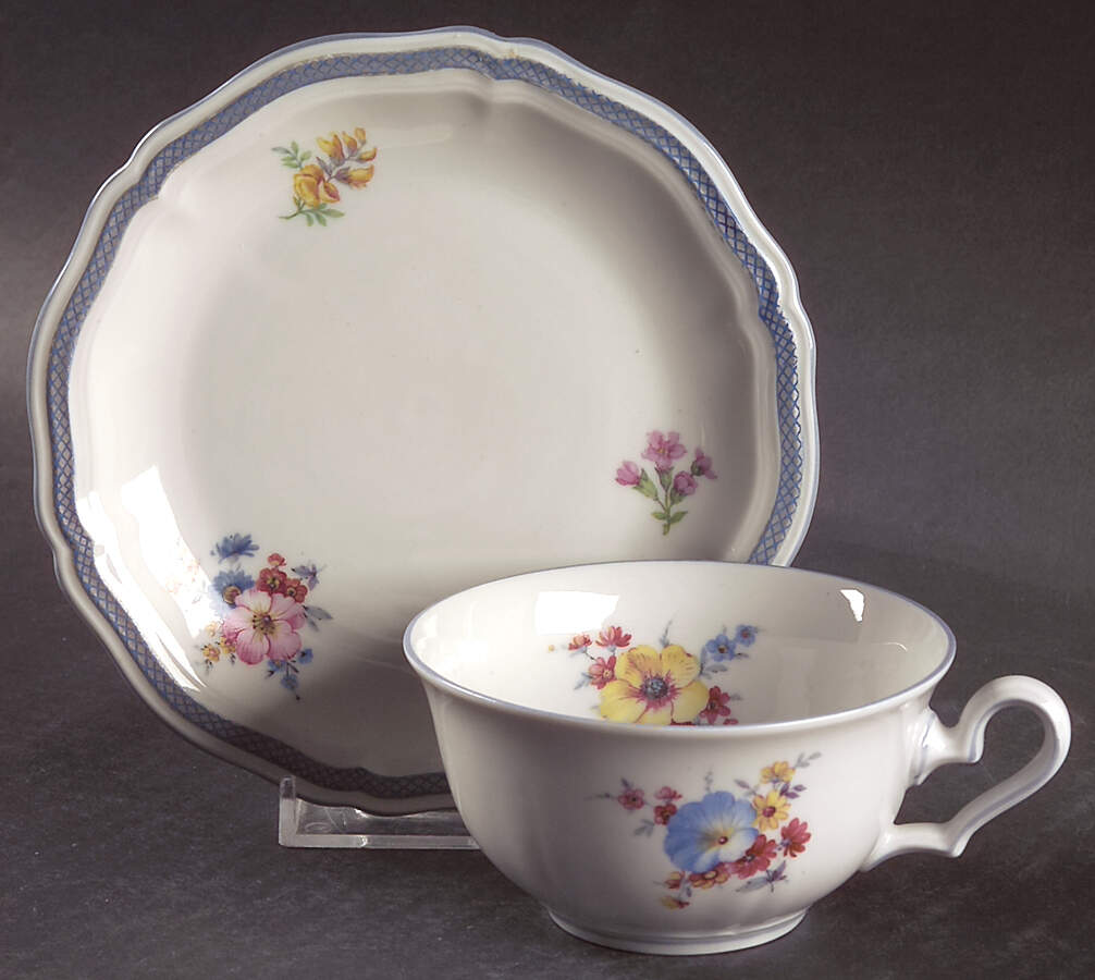 R44 Flat Cup & Saucer Set by Rosenthal - Continental-1
