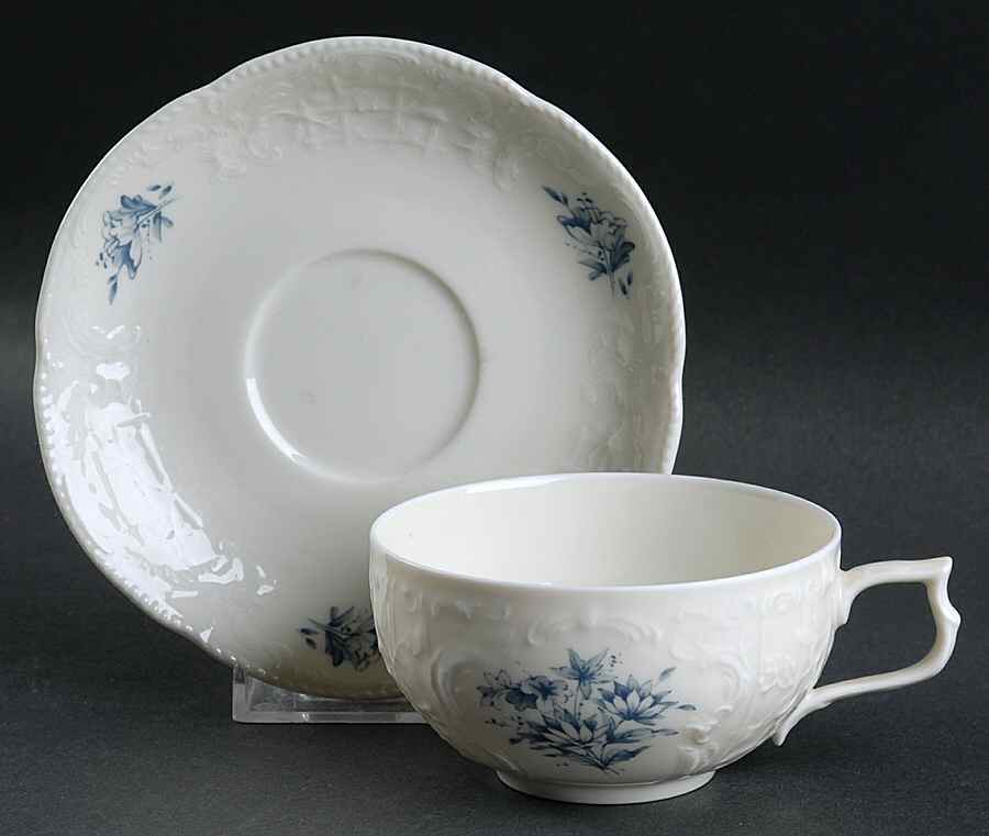 R448 Flat Cup & Saucer Set by Rosenthal - Continental-1