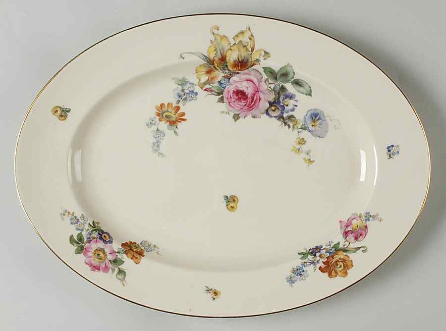 Gardenia 13" Oval Serving Platter by Rosenthal - Continental-1