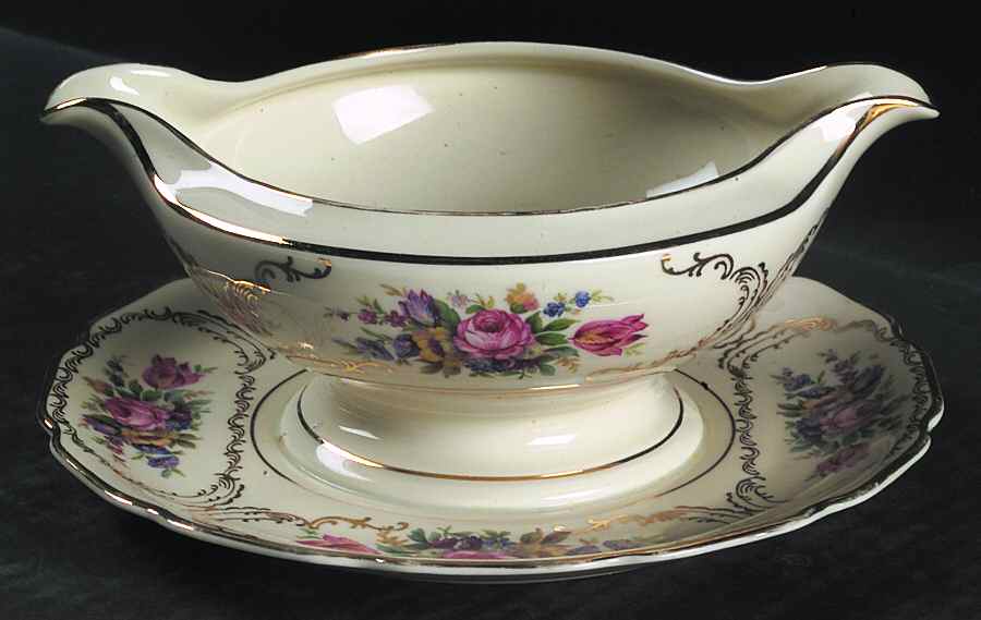 2924 Gravy Boat with Attached Underplate by Rosenthal - Continental-1