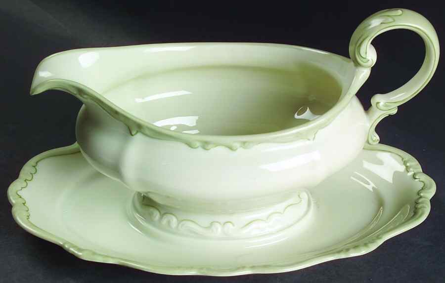 R498 Gravy Boat with Attached Underplate by Rosenthal - Continental-1