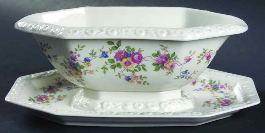 R56 Gravy Boat with Attached Underplate by Rosenthal - Continental-1