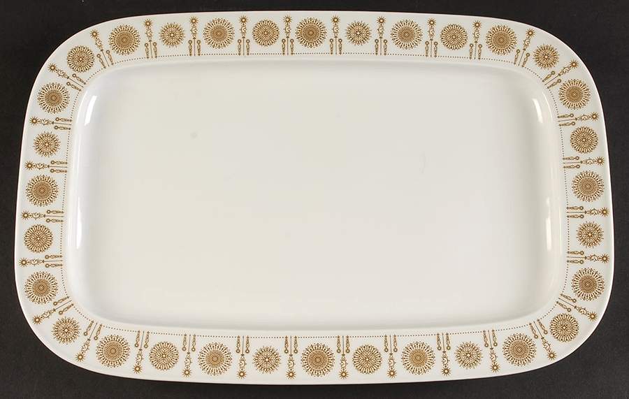 Golden Suns 15" Rectangular Serving Platter by Rosenthal - Continental-1