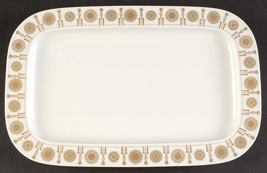 Golden Suns 13" Oval Serving Platter by Rosenthal - Continental-1