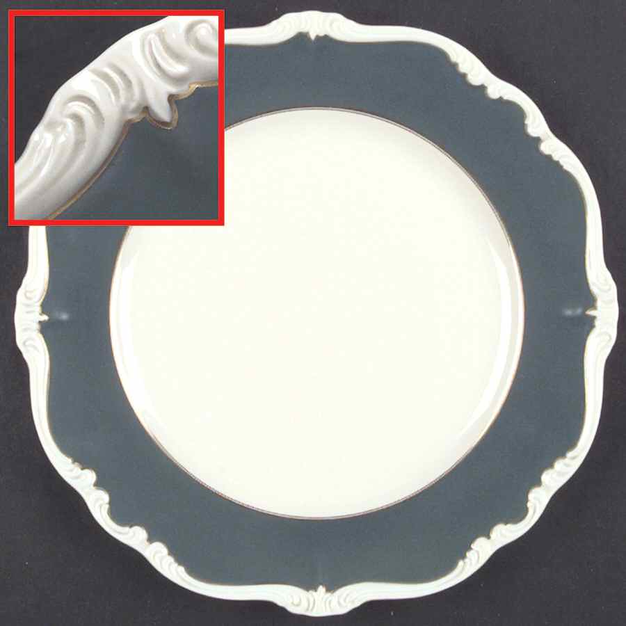 Raphael Green Large Dinner Plate by Rosenthal - Continental-1