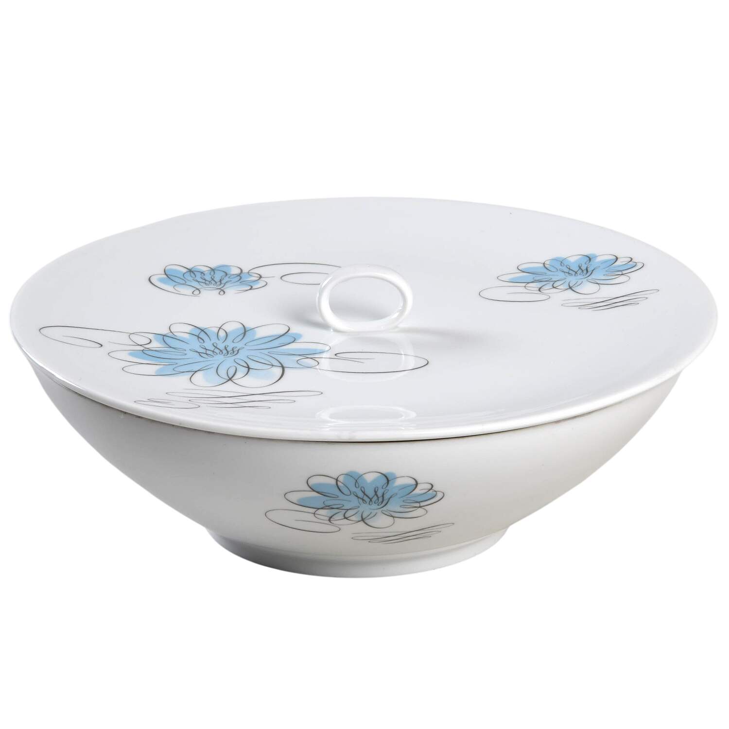 Reflections Round Covered Vegetable-Uses RV9 as Base+CVLRV9 by Rosenthal - Continental-1