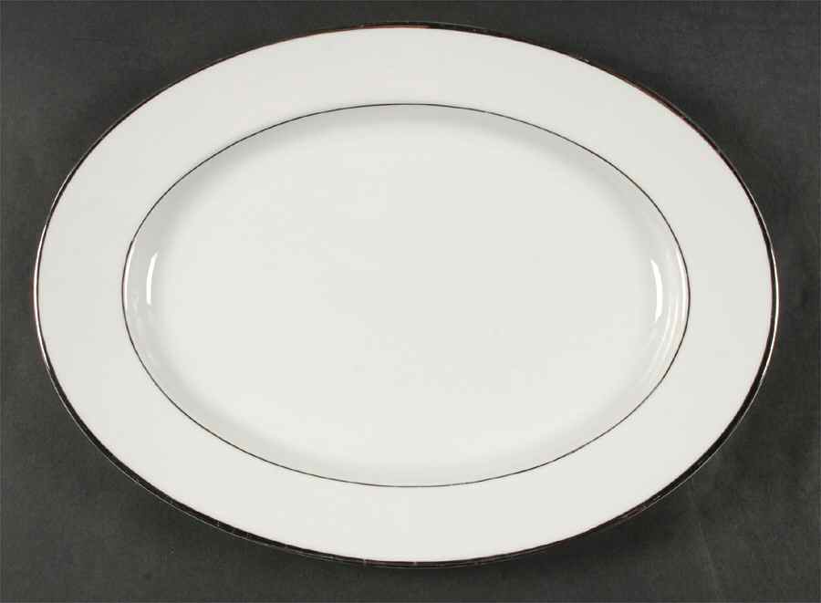 Regent (Platinum Trim) 14" Oval Serving Platter by Rosenthal - Continental-1