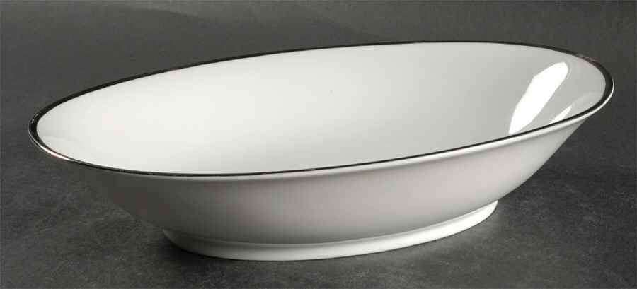 Regent (Platinum Trim) 10" Oval Vegetable Bowl by Rosenthal - Continental-1