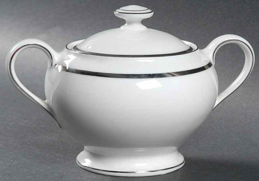 Regent (Platinum Trim) Sugar Bowl & Lid by Rosenthal - Continental-1