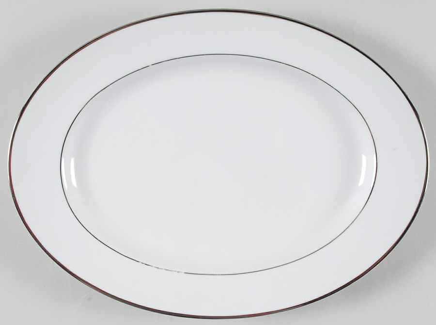 Regent (Platinum Trim) 12" Oval Serving Platter by Rosenthal - Continental-1