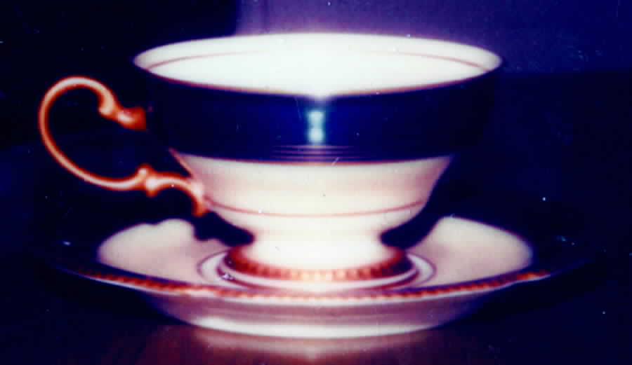 Regent Cobalt (Blue Band, Gold Trim) Footed Cup & Saucer Set by Rosenthal - Continental-1