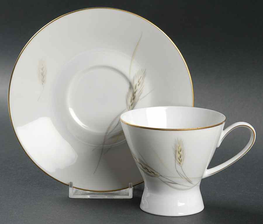 Regina Gold Footed Cup & Saucer Set by Rosenthal - Continental-1