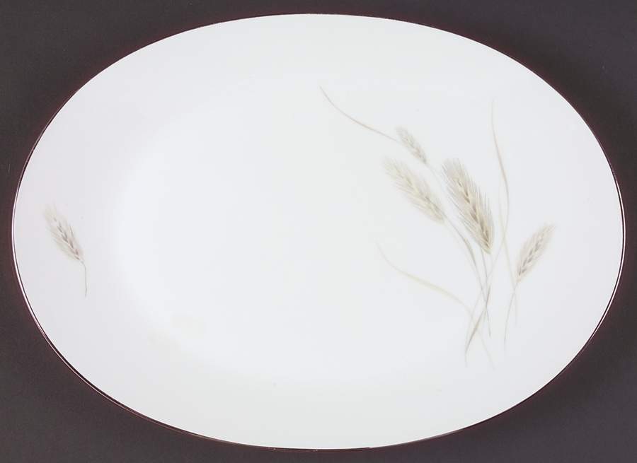 Regina Platinum 13" Oval Serving Platter by Rosenthal - Continental-1