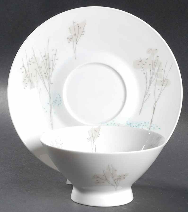 Rendezvous Footed Cream Soup Bowl & Saucer Set by Rosenthal - Continental-1