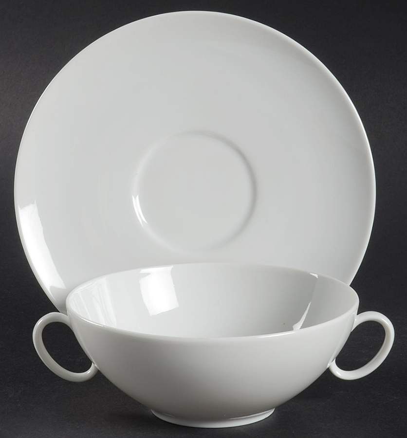 Rhythm Flat Cream Soup Bowl & Saucer Set by Rosenthal - Continental-1