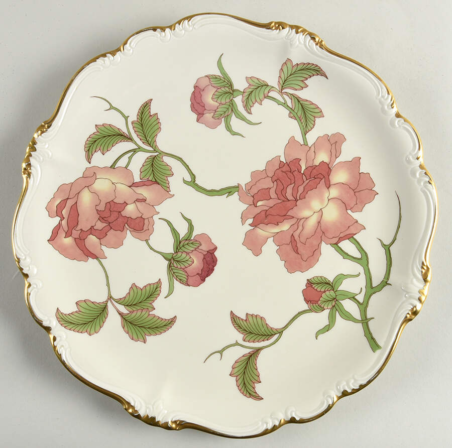 Rigoletto (Pompadour, Gold) 13" Chop Plate (Round Platter) by Rosenthal - Continental-1